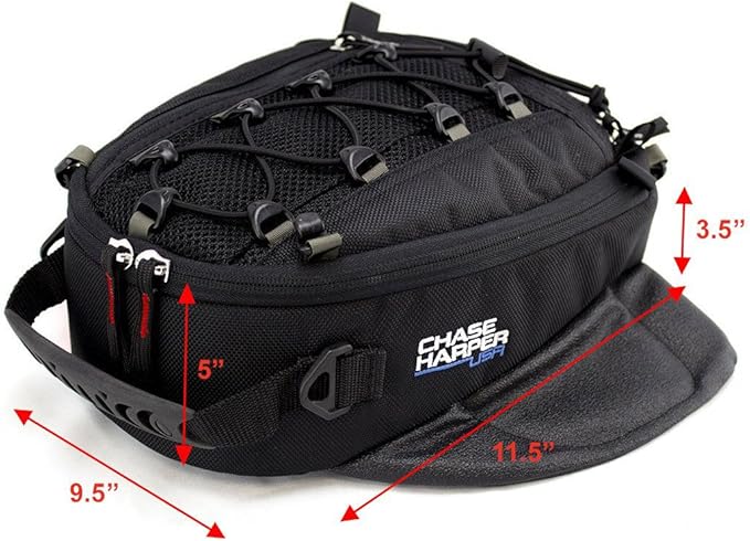 Chase Harper USA 450M Magnetic Tank Bag, Water-Resistant, Tear-Resistant, Industrial Grade Ballistic Nylon with Anti-Scratch Rubberized Polymer Bottom - Blue