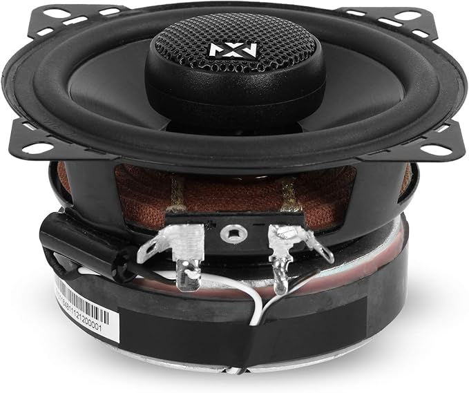NVX® VSP4 4" Premium Car Speakers, 450W Max, 150W RMS, 2-Way Coaxial w/ 1" Silk Dome Tweeters & Built-in X-Overs, Easy to Install in Cars/Trucks/Doors (Pair)