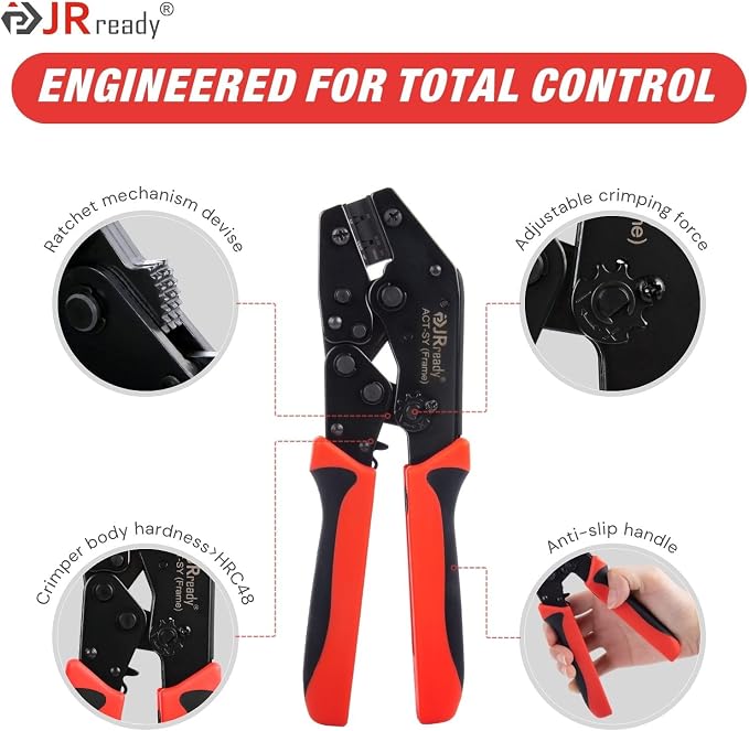 JRready Micro-Fit 3.0 Molex Crimper Pin Extractor Tool Kit MX 3.0 Pins and Sockets Molex Connectors 43031 43030 Series 20-24AWG Crimp Terminals 100Pairs for Micro-Fit Connectors 3.0mm Pitch ST6543
