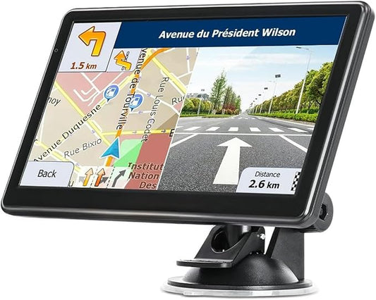 GPS Navigator for Car Truck RV, 7" Touchscreen GPS Navigation System, 2026 Map with Voice Guidance, Speed Alert, Red Light Warning, Custom Truck Routing, Free Lifetime Updates (Blue)