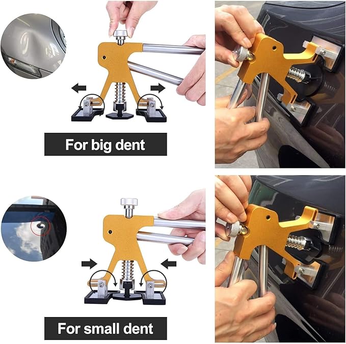 Auto Dent Puller Kit, Car Dent Removal Set, Paintless Dent Repair Tool for Automobile/Refrigerator/Motorcycle Body Dent Remover