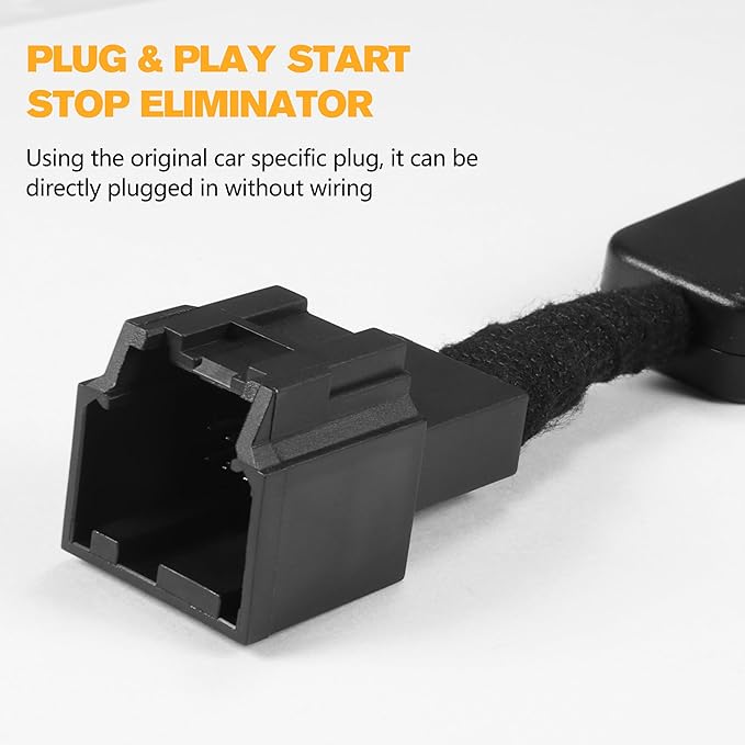 Auto Start Stop Eliminator Fit for Jeep Wrangler JL JLU JT Gladiator 2018-2023 (Not fit 4XE), Plug & Play Car Start Stop Eliminator, Auto Start-Stop Disabler Accessories