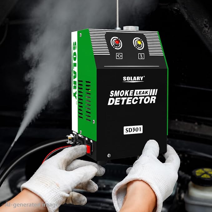 Automotive EVAP Smoke Machine Tester - 12V DC Vacuum Diagnostic Tester with Built-in Air Pump