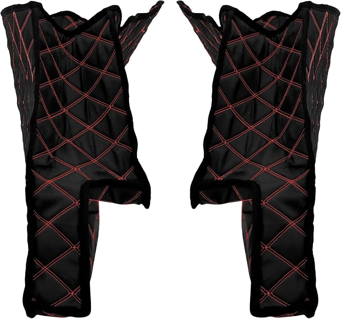 5'' Stretched Saddlebag Liners Inserts Red Thread Compatible with Harley 2014-2023 1 Pair