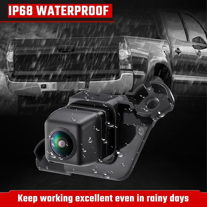 Backup Camera Rear View Camera Fit for Toyota Tacoma 2014 2015 Parking Park Assist Camera Replaces #86790-04021 86790-04020,6 Pins