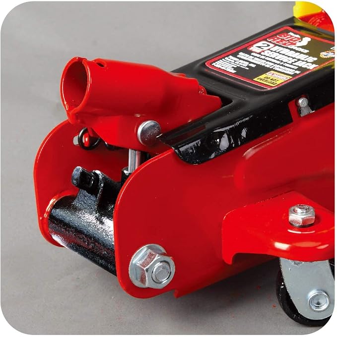 Big RED TAM82012 Torin Hydraulic Trolley Service/Floor Jack with Blow Mold Carrying Storage Case, 2 Ton (4,000 lb) Capacity, Red