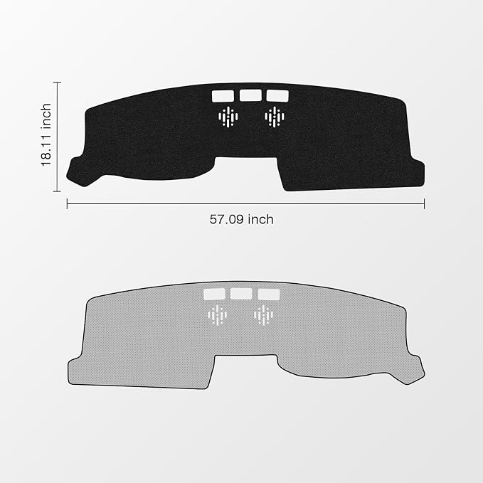 KUST Black Dash Cover for 2017-2025 Mazda CX-5 CX5 (Only fit for CX5 Without HUD) Polyester Dashboard Cover Non-Slip Center Console Dash Cover Interior Accessories for Mazda CX5 Sunshade No Glare