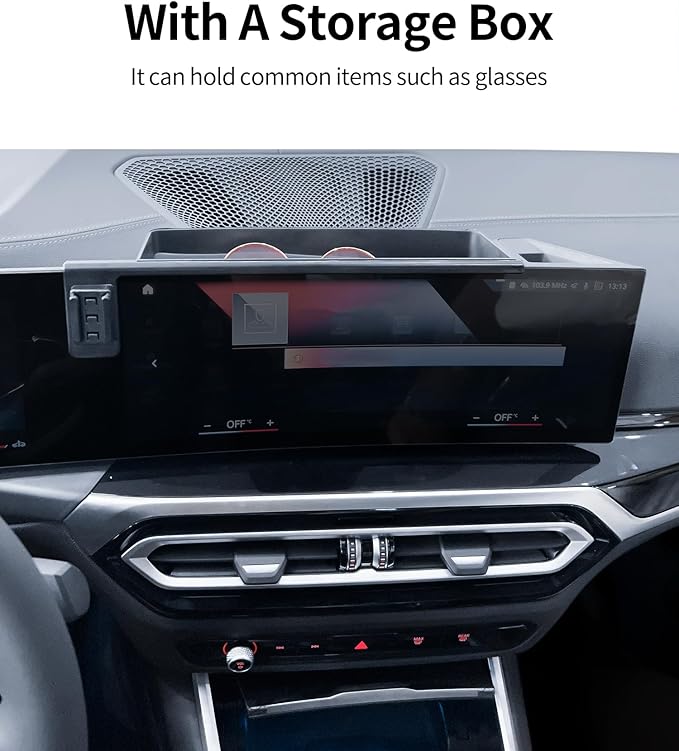 Wireless Charging Car Phone Holder for BMW 3 Series 2023-2026 / 4 Series 2024-2026 / 2 Series 2025-2026 / i4 2022-2026, 14.9" Screen Fixed Clip, 360° Rotation Car Phone Mount Compatible with MagSafe