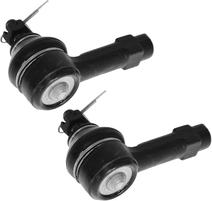 TRQ Front Outer Tie Rod Set 2 Piece Compatible with 1986-1994 Dodge Colt 86-94 Plymouth Colt 89-96 Eagle Summit 02-07 Mitsubishi Lancer 86-02 Mirage 14 16-17 i-MiEV