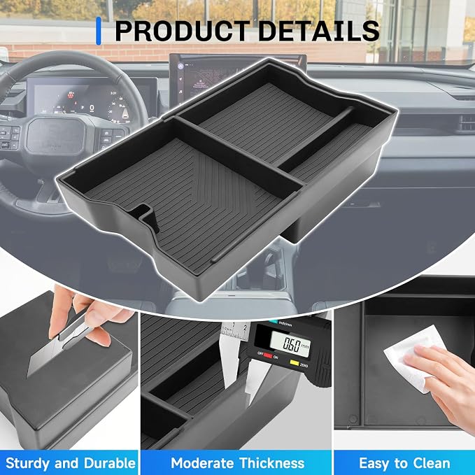 SXCY for 2026 Toyota RAV4 Center Console Organizer [Innovative Pull-Out Design] for 2026 Toyota RAV4 Accessories for 2026 Toyota RAV4 Console Organizer Armrest Console Tray