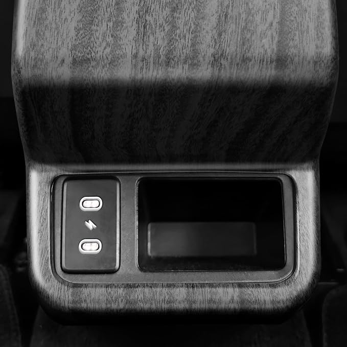 Rear Air Conditioning Vent Outlet Cover Trim Compatible with Kia K4 2025-2026 Accessories (Wood Grain)