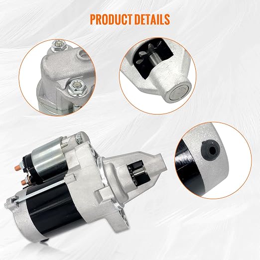 12V 9T Starter Motor 845761 Compatible with 35HP Briggs & Stratton V Twin Vanguard, 32HP V-Twin Air Cooled Engine 2007 2008 2009 Replace# 84006533, 843933, 410-52156