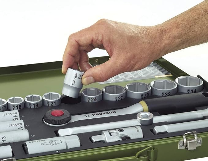 PROXXON (23080 36 Piece Socket Set with 1/4 inch Square Drive