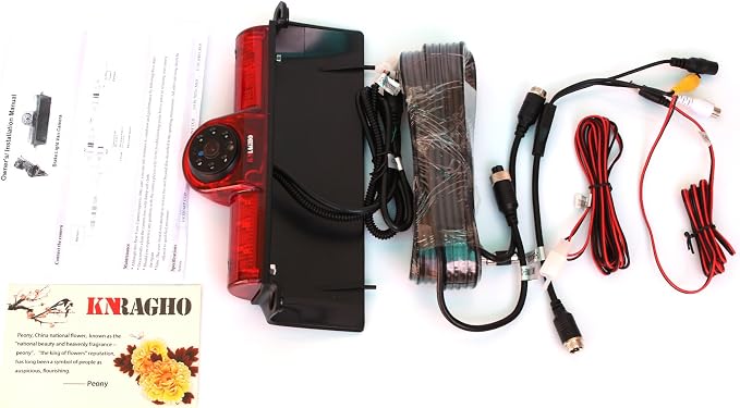 Backup Camera Compatible for Chevrolet Express GMC Savana Cargo Van Transporter Chevy Express/GMC Savana Explorer Replace Thrid Brake Light (Without Monitor)