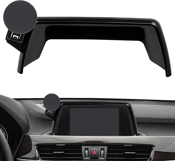 Magnetic Car Phone Holder-Compatible with BMW X1 X2 2016-2019 Accessories 6.5 inch Touchscreen Fixed Clip,360°Rotation Magnetic Phones Stand Compatible with MagSafe (not fit 8.8 inch)