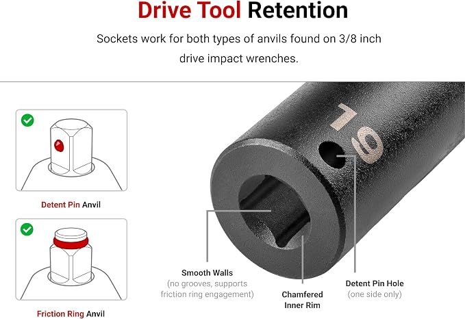 TEKTON 1/4 Inch Drive Impact Socket Set, 87-Piece | SID90207