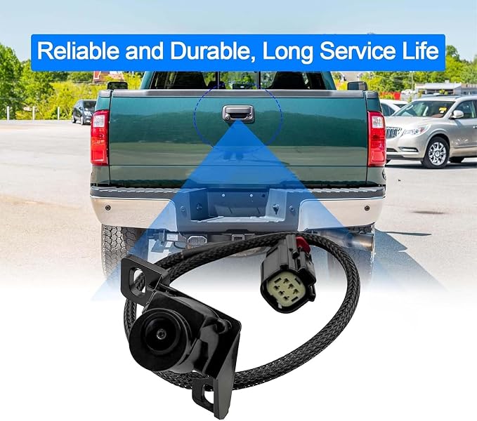 Backup Camera 9C3Z-19G490-E Fit for Ford 2008-2012 F-250 F-350 F-450 F-550 Super Duty Replaces 9C3T19G490BD