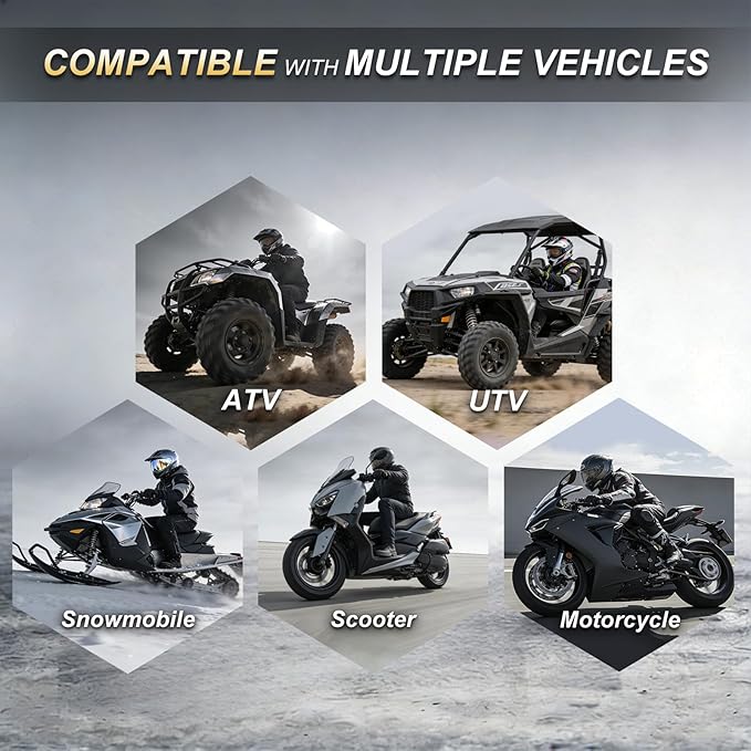 YTX20HL-BS Motorcycle Battery 12V 18Ah 310CCA, Maintenance Free Sealed AGM Powersport Battery, Replacement for ATV UTV Scooter, YTX20HL BS / ETX20L / GTX20HL-BS