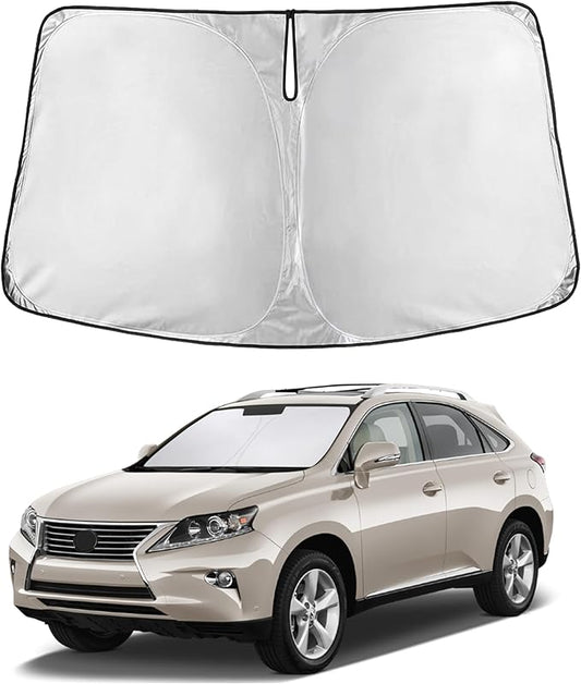 EcoNour Windshield Sunshade Compatible for Lexus RX 350/350h 300 450/450h 2010-2013 2014 2015, Sun Visor for Front Windshield & Window Sun Shade Cover, UV Heat Blocker & Protector, Car Accessories