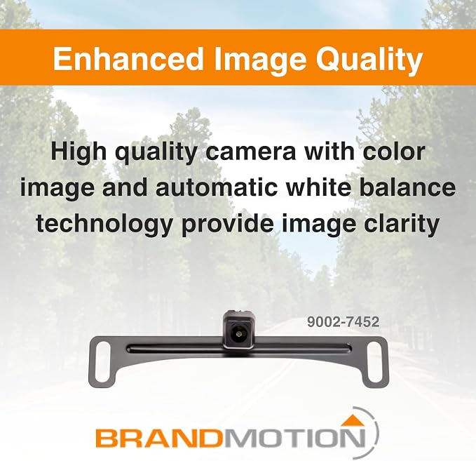 Brandmotion 9002-7452 Factory Tailgate Harness with Dual Mount Camera fits 2017-2021 F250 F350 Super Duty with Factory Rear Vision | Waterproof Case with Anti-Fog Lens | 150° Wide Reverse View | Fits 2017-2021 F250 F350 Super Duty with Factory Rear Vis...
