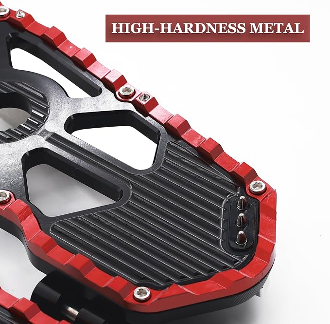 Foot Pedal Floorboard for Harley Touring/Road King/Road Glide/Street Glide/Electra Glide/CVO Tri Glide 1999-2025 & 2009-Later Trike Models (Red black)