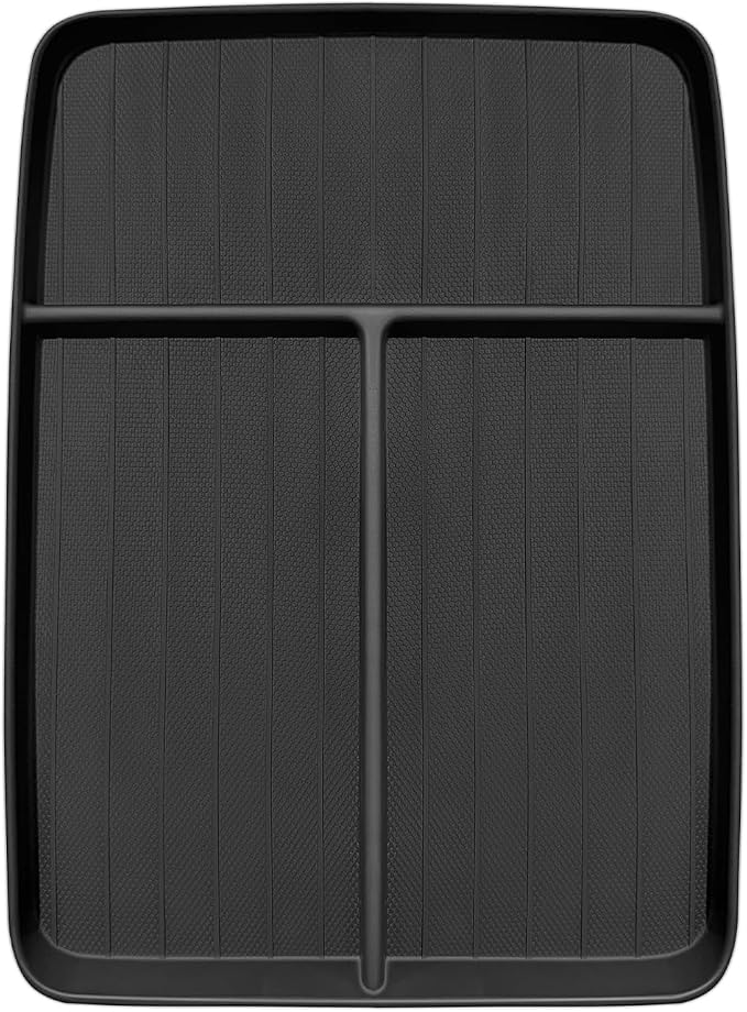 BestEvMod Center Console Front Organizer Compatible with Honda Prologue 2026 2025 2024 Accessories TPE Material Storage Tray Easy to Install and Clean Anti-Slip 3 Compartments