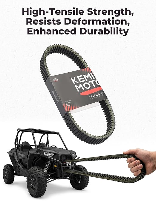 KEMIMOTO UTV Drive Belt Replace OEM #3211186 Compatible with Polaris Ranger 1000 XP Crew/PRO XD 2018+, Polaris Xpedition, RZR XP / 4 1000 2024+, 5-Layer Durability Transmission Clutch Belt