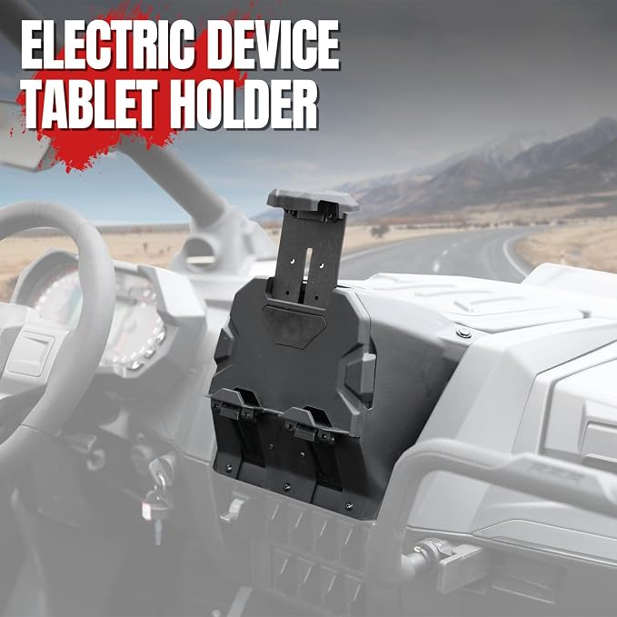 A & UTV PRO Tablet Holder& Center Console Dashboard Storage Box for 2020 2021 2022 2023 2024 Polaris RZR PRO XP/XP4, 2022 2023 RZR PRO R/Turbo R, GPS Phone Ipad Mount Holder Organizer Tray Accessories