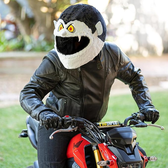 Moto Loot Helmet Cover for Motorcycle Helmet, Fun Rides and Gifts (Cover Only. Helmet Not Included) - Vampire