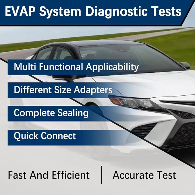 Motor EVAP System Leak Detection Kit, Compatible with Low Pressure Automotive Smoke Machine Diagnostics 96-0190 Vehicle Leak Detector Diagnostic Tester Tools kit