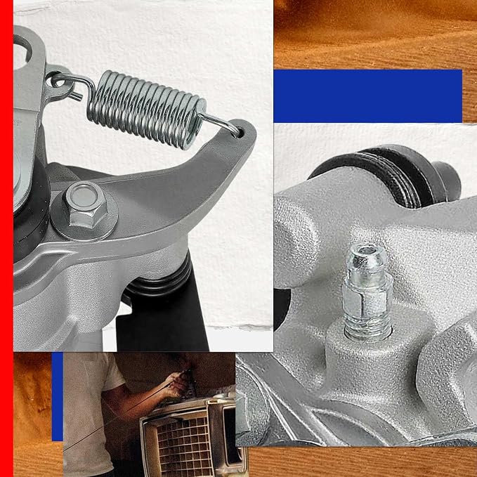 JC Whitney JFBAJCWBC00403 Rear Right Brake Caliper Assembly with Bracket - Compatible with Kawasaki Mule PRODX PRODXT 2016-2019&2021, PROFX 2016-2022, PROFXR 2018-2022, PROFXT 2016-2023