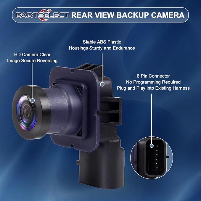 EP5Z-19G490-A Rear View Backup Camera Replacement for Lincoln MKZ 2013 2014 2015 2016 2.0L L4 / 3.7L V6 Back Up Camera Replaces# DP5Z-19G490-A, DP5Z19G490A