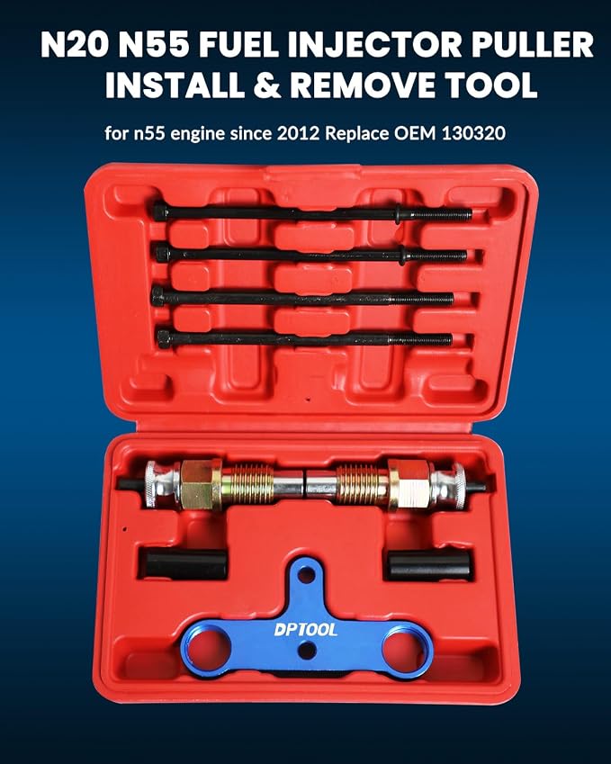 DPTOOL Fuel Injector Install & Remove Tool For BMW N20 N55 Automotive Engine Timing Tool Kit Fuel Injector Puller Removal Installation Tool for n55 engine since 2012 Replace 130320