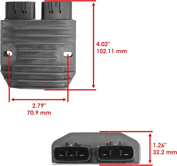 Caltric Stator and Regulator Rectifier with Gasket Compatible with Yamaha Rhino 700 Yxr700F 4X4 Fi 2008-2013