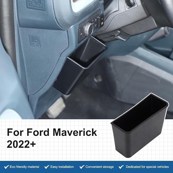TOYCIDFG Dashboard Side Storage Box for Ford Maverick 2022-2025, Storage Pocket Organizer Extra Space Interior Accessories