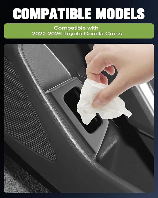 YEE PIN 2026 Corolla Cross Door Trashcans Trash Bin for Door 2026 Corolla Cross Car Door Trashcan Trash Holder for 2022-2026 Toyota Corolla Accessories Cross Passenger Side Door Bin Trash Can