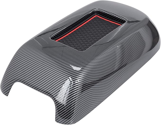 for Dodge Charger for Chrysler 300 Interior Accessories Center Console Organizer Armrest Box Cover Trim ABS Carbon Fiber