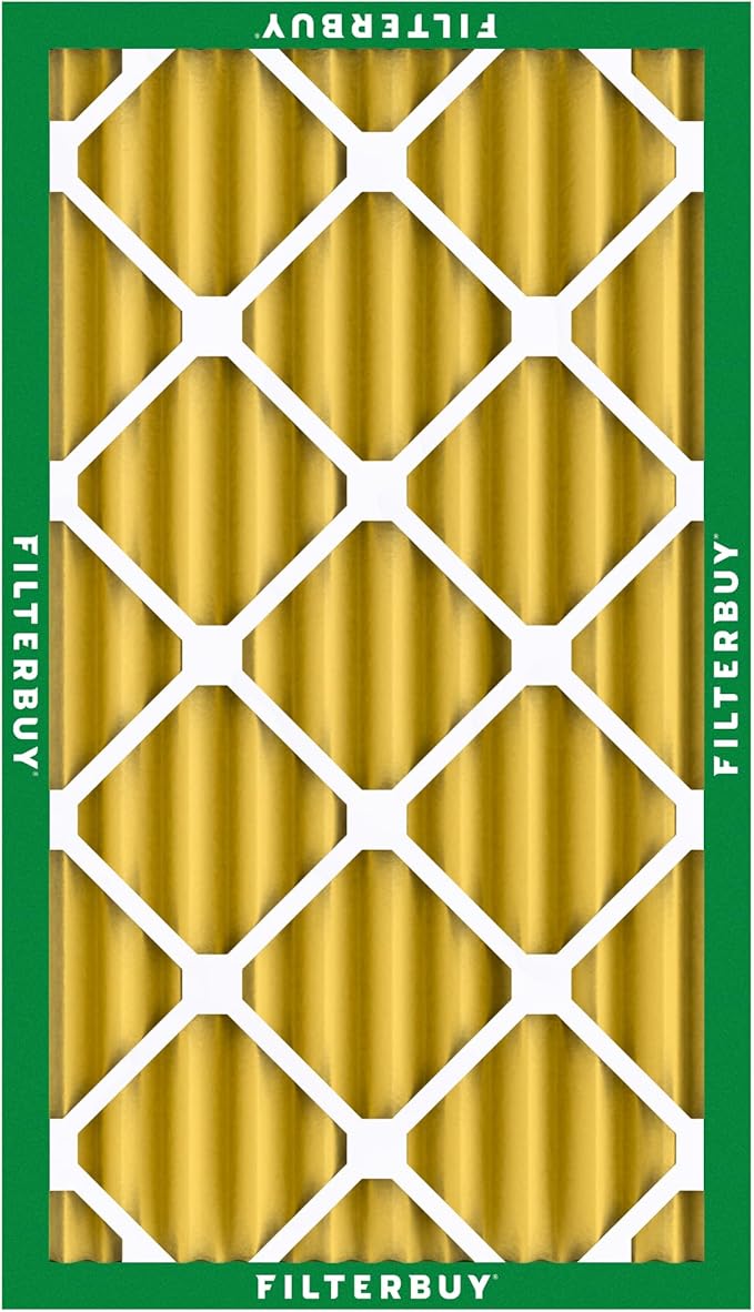 Filterbuy 16x25x4 Air Filter MERV 11 Superior Pet & Allergy Defense (5-Pack), Electrostatic Pleated HVAC AC Furnace Filters Replacement (Actual Size: 15.50 x 24.50 x 3.63)