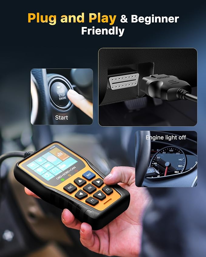 OBD2 Scanner - Enhanced Fixd Car Diagnostic Tool with Battery Tester Car Code Reader That Can Print Data to The Cloud Reads and Clears Engine Error Codes for All OBD II Protocol Vehicles Since 1996