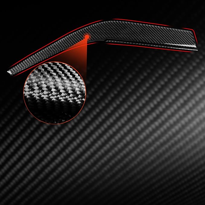 NVCNX Real Premium Carbon Fiber for Toyota Camry Accessories 2018-2024 2019 2020 2021 2022 2023 SE/LE/XSE/XLE/SE Nightshade/L/TRD Gas Hybrid Dash Passenger Side Panel Cover Interior Trim Sticker 2PCs
