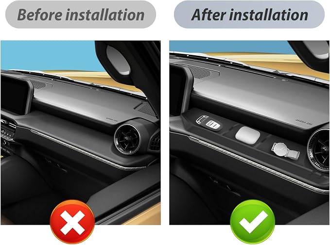 SKTU for 2024 2025 2026 2027 Toyota Land Cruiser Center Console Organizer for 2024-2027 Toyota Land Cruiser Co-Pilot Console Tray 2024 2025 2026 2027 Land Cruiser Accessories Land Cruiser Tray