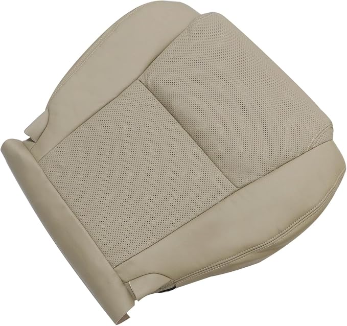 NLQR Front Driver Side Bottom & Top Replacement Seat Covers Tan LA00 LA03 Microfiber Leather Compatible with Lexus GS300 GS350 GS430 GS450H GS460 2006 2007 2008 2009 2010 2011