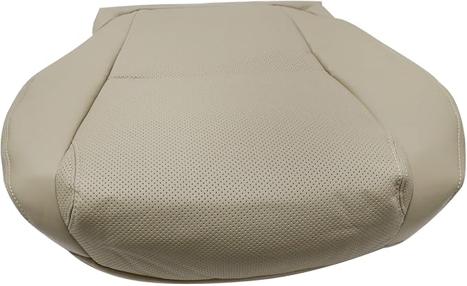 NLQR Front Driver Side Bottom & Top Replacement Seat Covers Tan LA00 LA03 Microfiber Leather Compatible with Lexus GS300 GS350 GS430 GS450H GS460 2006 2007 2008 2009 2010 2011