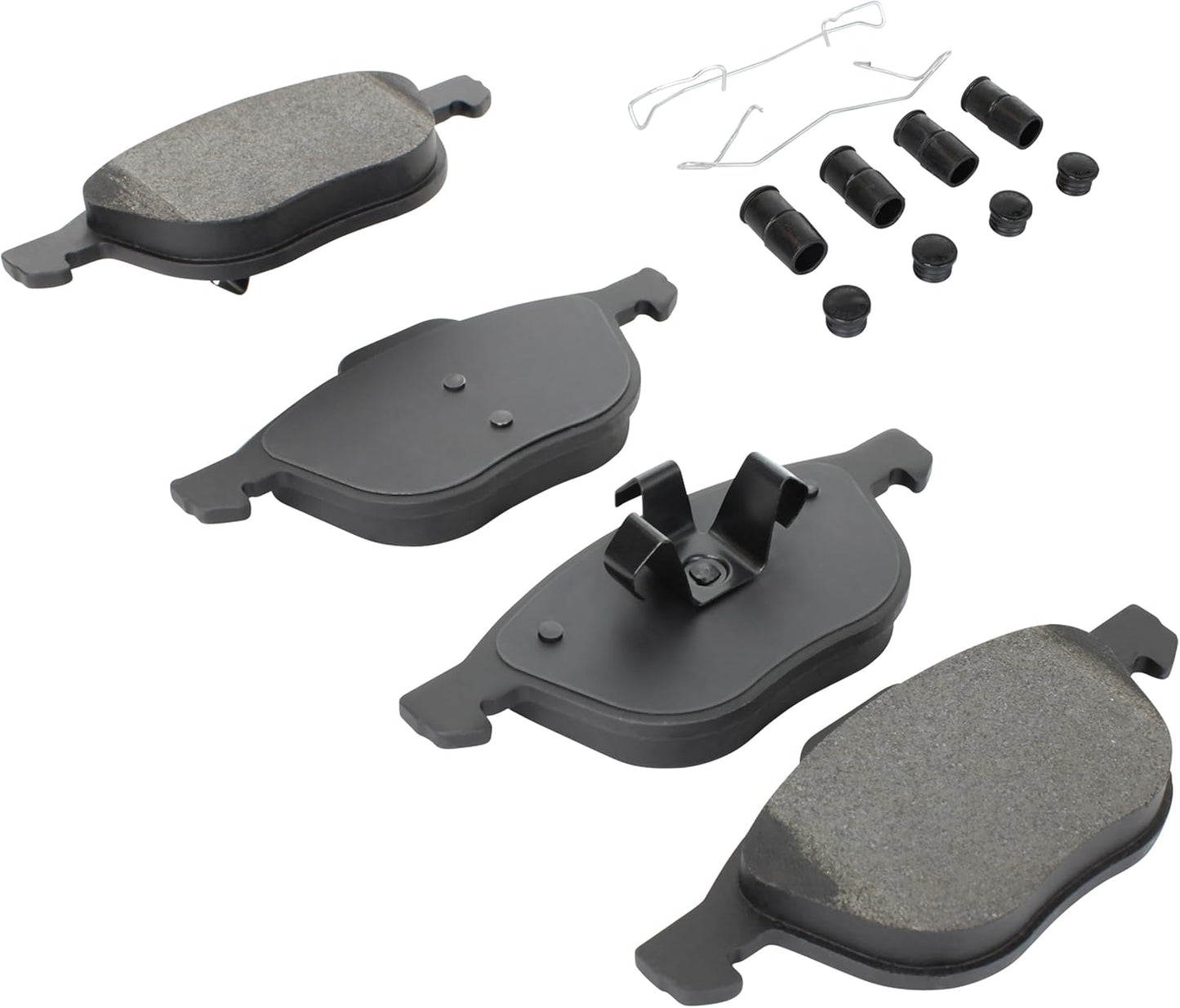 Premium Semi-Metallic Front Brake Pads (1001-1044M) Compatible with 2004-2022 Ford/Mazda/Volvo (3/3 Sport/5/C30/C70/C-Max/EcoSport/Escape/Fiesta/Focus/MX-5/S40/V40/V50 & More)