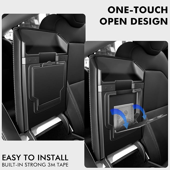 XINTUO Center Console Organizer Tray for Tesla Model 3 (2025-2024) Highland Accessories and Tesla Model Y Juniper Accessories 2025, Double Layer Space and Slide Smoothly (Pink)