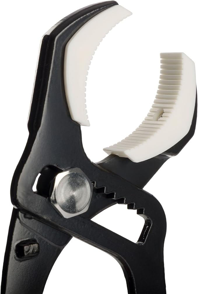 Kings County Tools Non-Marring Soft Jaw Pipe Pliers | Won't Scratch Your Hardware | Spring Loaded with 2-3/4" Capacity | Made in Japan