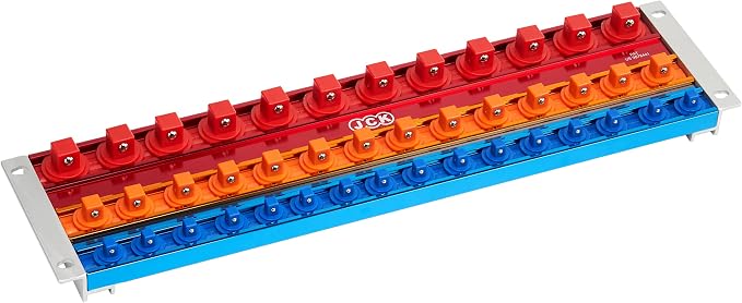 JCK Professional Quality Aluminum Three-Size of Socket Organizer Tray | Holds 42 Sockets | 360 degree rotary positioning studs, moveable secure socket, Socket Rack Kit,1/4 3/8 1/2