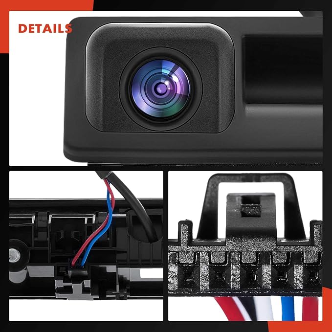 A-Premium Rear View Backup Camera Compatible with Volkswagen | Parking Camera for 2017 2018 2019 Passat - Replace# 561827566D9B9