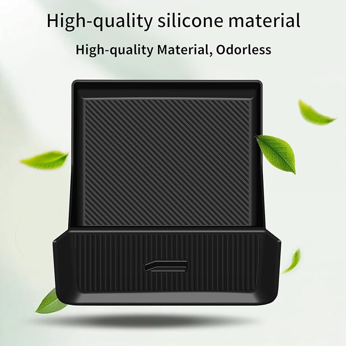 Silicone Drawer Style Central Console Storage Box for Toyota RAV4 2026 XSE SE Limited, Center Console Organizer Tray for RAV4 Interior Accessories