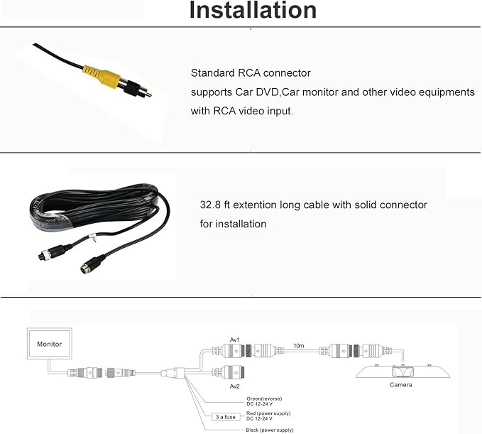 Car Brake Light Backup Camera for Chevrolet Express Van GMC Savana Van CCD Reverse Rear View Auto Camera Parking LED